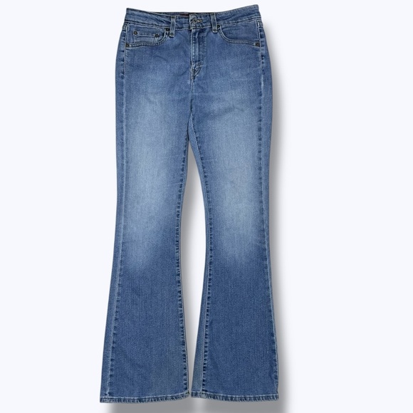 Levi's 519 Vintage Jeans Low Mid Rise Stretch Flare Medium Wash 32 Inseam JR 7 - Picture 15 of 15